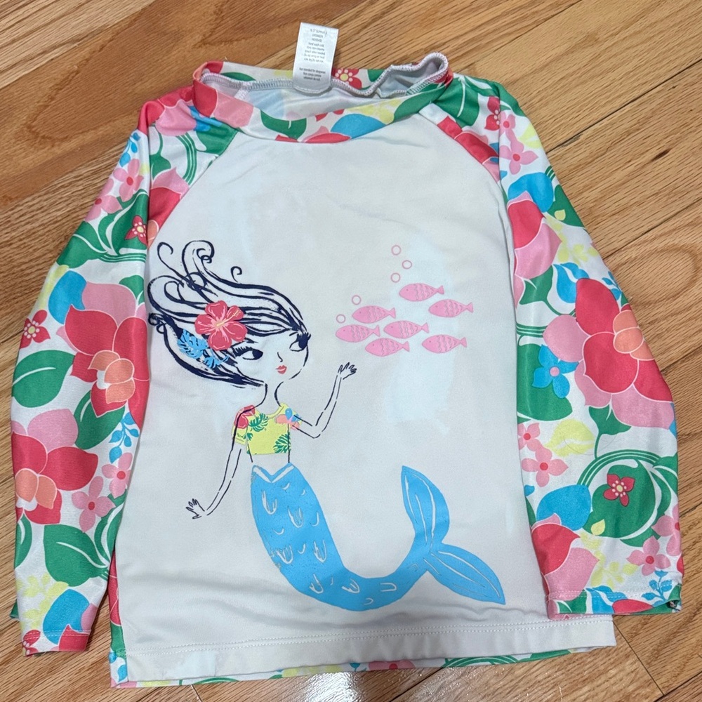 Gymboree Colorful Mermaid Rashguard